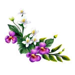Charming Corner Flower PNG 15 PNG