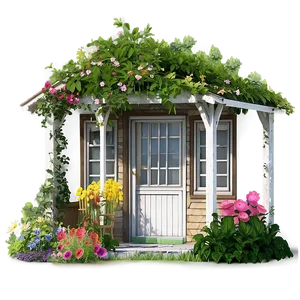 Charming Cottage Garden PNG 06202024 PNG