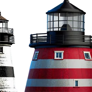 Charming Maine Lighthouse PNG Bju55 PNG