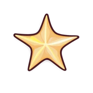 Charming Star Cartoon Png 06122024 PNG image