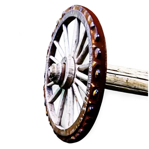 Charming Wagon Wheel Decoration PNG 06132024