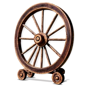 Charming Wagon Wheel Decoration PNG 49