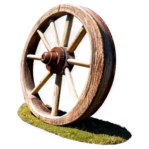 Charming Wagon Wheel Decoration PNG 65