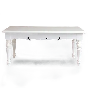 Charming White Table PNG Rct