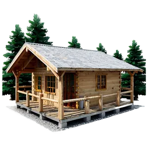 Charming Woodland Cabin Png Mye16 PNG image