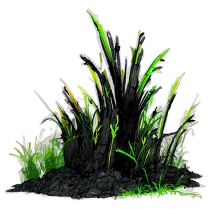 Charred Burnt Grass Png 04292024 PNG image