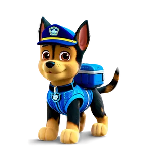 Chase In Action Paw Patrol Png 05252024 PNG image