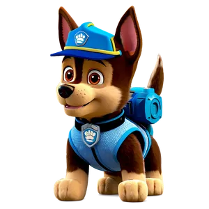 Chase Paw Patrol Character Png 05252024 PNG image