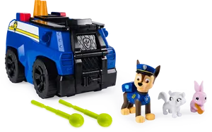 Chase Paw Patrol Vehicleand Figure Set PNG image