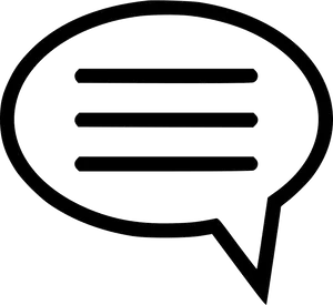 Chat Bubble Icon Outline PNG