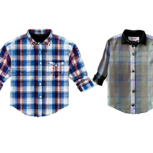 Checkered Collar Shirt PNG Non46