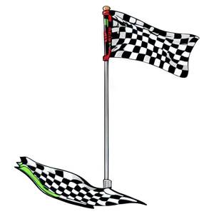 Checkered Flag Kart Racing Png Nlv1 PNG image