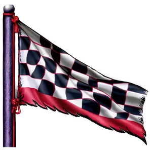 Checkered Flag Racing Banner Png 05212024 PNG image