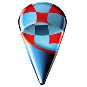 Checkered Location Pin PNG Gre