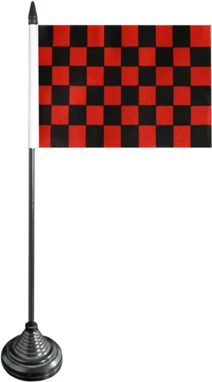 Checkered Race Flag Standing PNG image