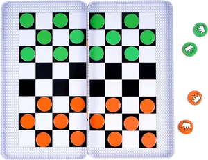Checkers Gamein Progress PNG image
