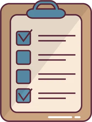 Checklist Clipart Graphic PNG image