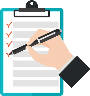 Checklist Completion Clipboard PNG image