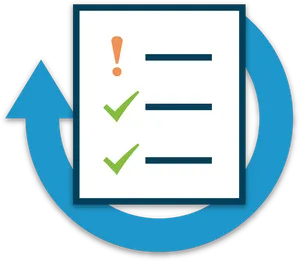 Checklist Document Refresh Icon PNG image