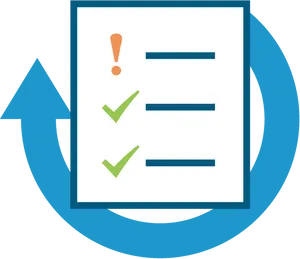 Checklist Document Refresh Icon PNG