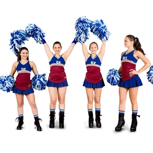 Cheer Team Cheerleader PNG Uhe PNG