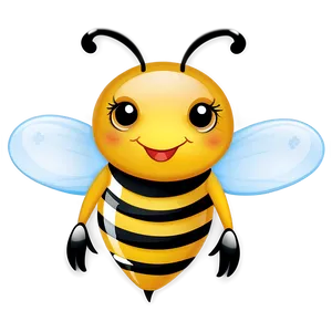 Cheerful Bee Icon PNG 63