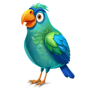 Cheerful Cartoon Bird PNG Yng52 PNG