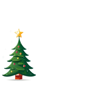 Cheerful Cartoon Christmas Tree PNG 76 PNG