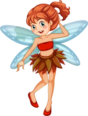 Cheerful Cartoon Fairy