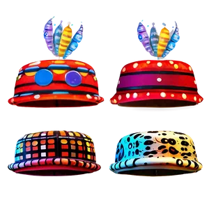 Cheerful Celebration Hats PNG 05232024