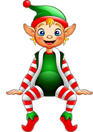 Cheerful Christmas Elf