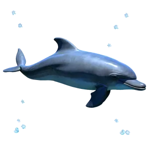 Cheerful Dolphin PNG Kis71