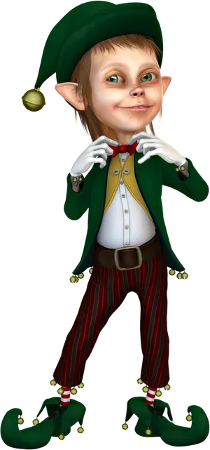 Cheerful Elf Character