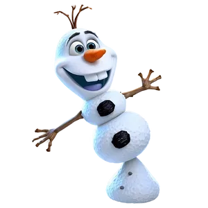Cheerful Olaf Pose PNG Gvj