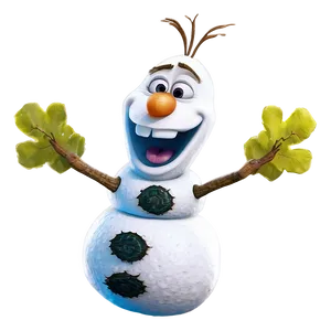 Cheerful Olaf Pose PNG Wdj10