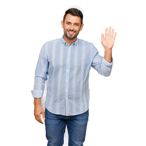 Cheerful Person Greeting Wave Png 55 PNG image