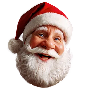 Cheerful Santa Face PNG Ngf24 PNG