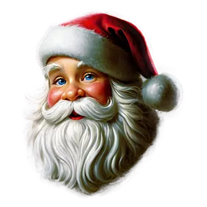 Cheerful Santa Profile Png 4 PNG image