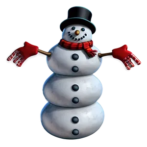 Cheerful Snowman Greeting Png 36 PNG image