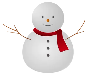Cheerful Snowman Illustration.png PNG image