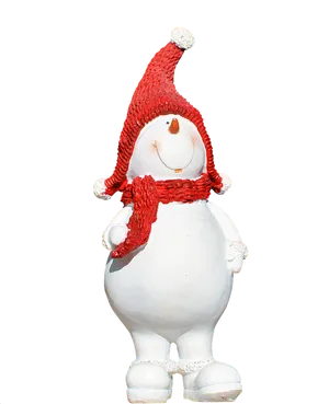 Cheerful Snowman Red Winter Accessories