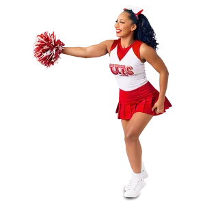 Cheerleader Action Shot PNG Lrb89 PNG