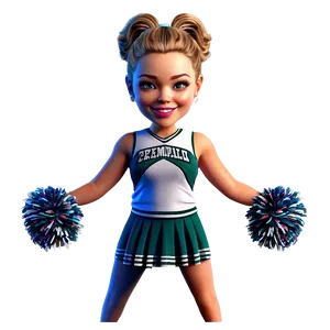 Cheerleader Girl Cartoon PNG Lfc PNG