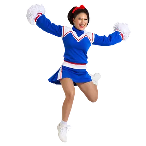 Cheerleader Spirited Jump PNG 05252024 PNG