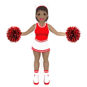 Cheerleader With Pom Poms PNG Gun96 PNG