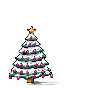Cheery Christmas Tree Drawing PNG 38 PNG
