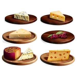 Cheese Plates Collection PNG Ckc PNG