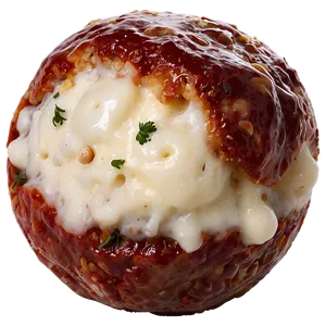 Cheese Stuffed Meatball PNG 06242024