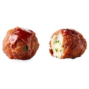 Cheese Stuffed Meatball PNG 4