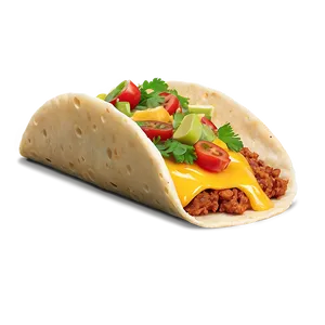 Cheese Taco Png 05042024 PNG image